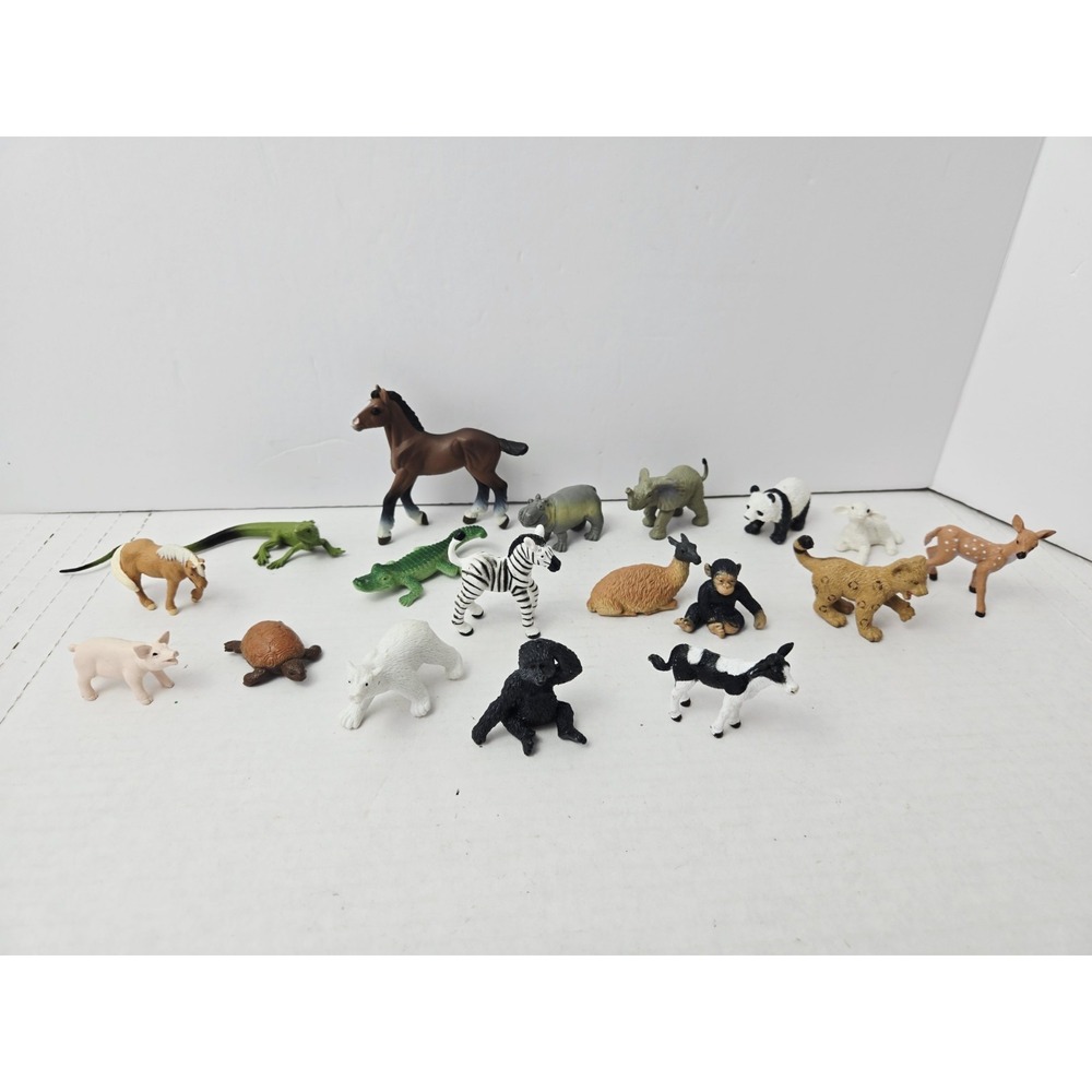 Safari vinyl animal lot baby animals‎ plus horse